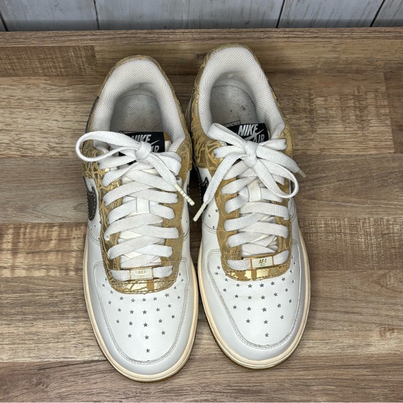 Nike Air Force 1, Cream and Gold size 5.5y (7w) - Picture 2 of 10